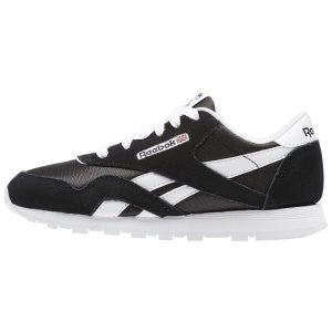 Adidasy Dziecięce Reebok Classic Nylon - Pre-School Czarne/Białe PL 58TVUQL